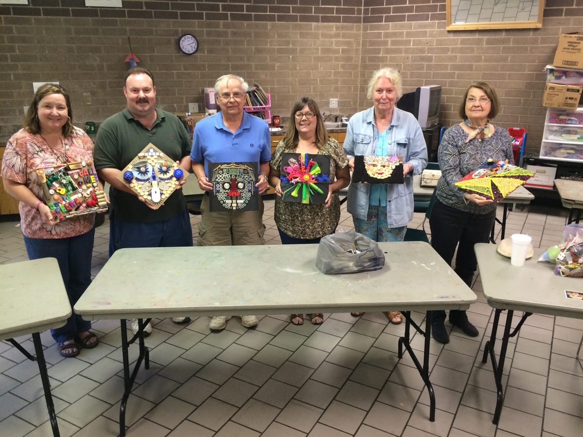 Crooked Creek Art League Assemblage Workshop